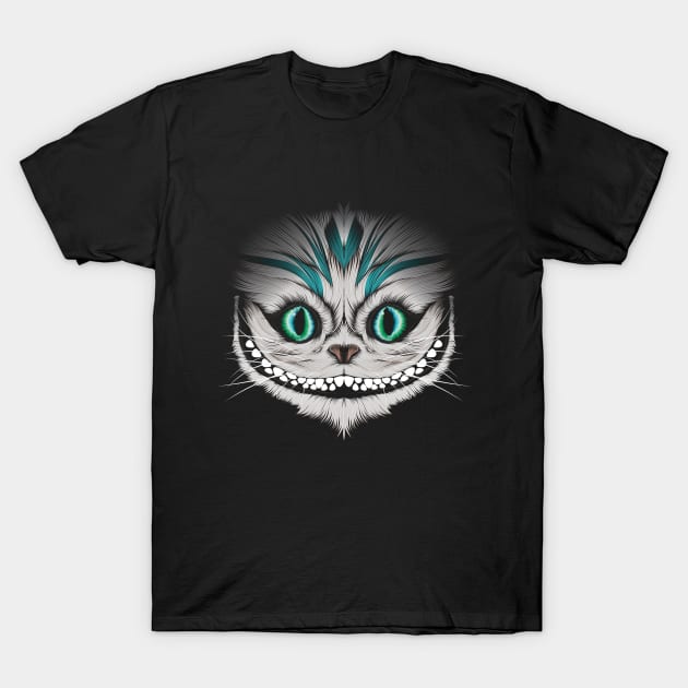 Cheshire cat T-Shirt by BorjaFernandez